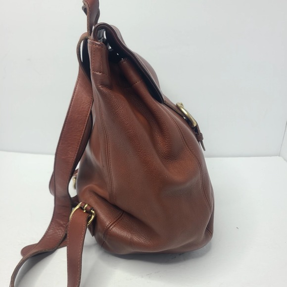 Vtg Coach 4134 Soho Leather Buckle Back Sack Backpack 90s Made In USA Brown - Picture 3 of 7